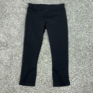 Lululemon Pants Womens 6 Black Crop Capri Leggings Yoga Athletic Workout Gym